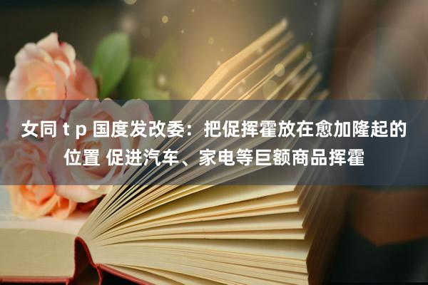 女同 t p 国度发改委：把促挥霍放在愈加隆起的位置 促进汽车、家电等巨额商品挥霍