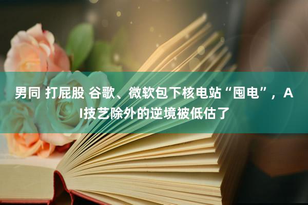 男同 打屁股 谷歌、微软包下核电站“囤电”，AI技艺除外的逆境被低估了