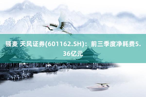 骚麦 天风证券(601162.SH)：前三季度净耗费5.36亿元