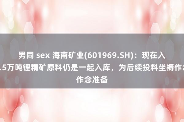 男同 sex 海南矿业(601969.SH)：现在入口的1.5万吨锂精矿原料仍是一起入库，为后续投料坐褥作念准备