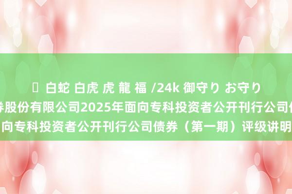 ✨白蛇 白虎 虎 龍 福 /24k 御守り お守り 第一创业: 第一创业证券股份有限公司2025年面向专科投资者公开刊行公司债券（第一期）评级讲明