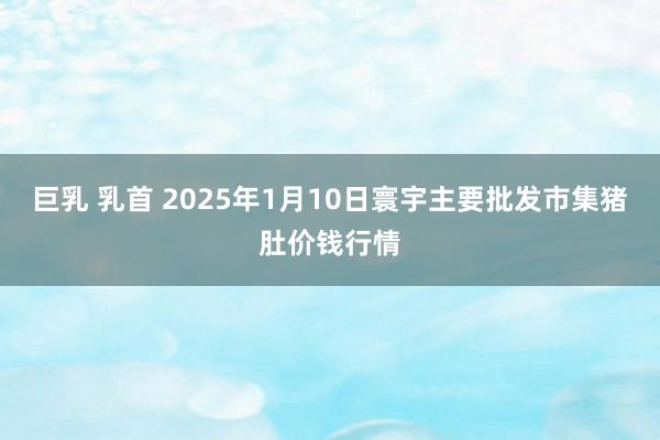 巨乳 乳首 2025年1月10日寰宇主要批发市集猪肚价钱行情